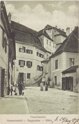 CP SIBIU Hermannstadt Fingerlingsplatz ND(1917) foto