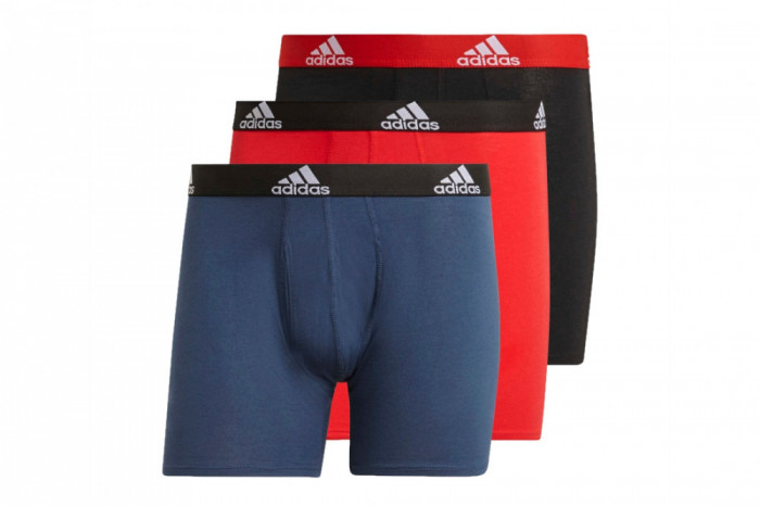 Boxerii adidas Logo Boxer Briefs 3 Pairs GN2018 negru