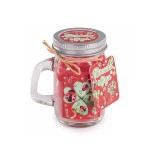Cumpara ieftin Lumanare parfumata in borcan sticla aroma Fructe Padure 7 x 5 x 8,5 H