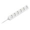 Prelungitor 6 prize 1.5m 3G1.5mm2 alb V-TAC SKU-8760