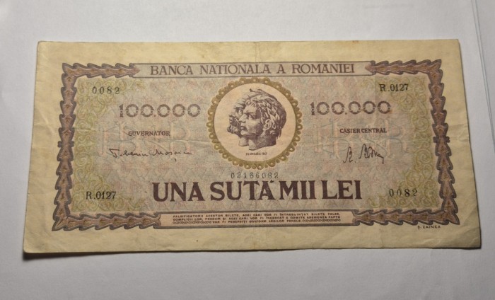 100000 lei 1947 Ianuarie