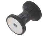Atenuator Vibrații ELESA+GANTER M8 40mm Guma Duritate Shore 70