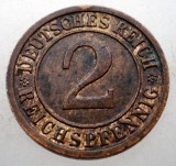 2.676 GERMANIA WEIMAR 2 REICHSPFENNIG 1936 D, Europa, Bronz