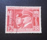 Germania Reich-ul German 1941 Pactul Axei Hitler și Mussolini Frăția de Arme 12+38 Pfennig Ștampilat - A0040
