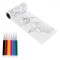 Set Rola de Desen, Arts &amp; Crafts, Preimprimat, 2m, 6 Carioci, Multicolor