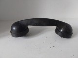 Receptor telefon vechi din bachelită neagră (25 cm) - Piesă decor / piese schimb