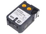 Bandă Albă 21mm x 39mm cu Caracter Negru