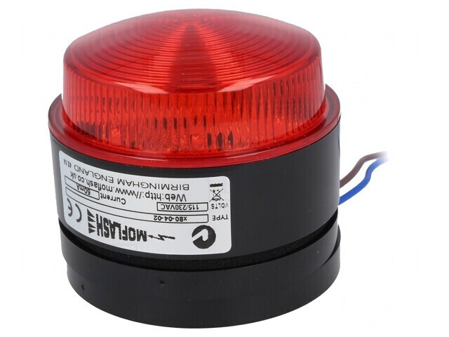 Semnalizator Luminos Roșu cu Lumină Flash X80 IP67