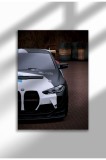 Poster p&acirc;nză ne&icirc;nrămat cu supermașină - Imprimare digitală - M4 GT3 05 | A3 (29.7 x 42 cm)