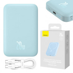 Baseus Powerbank Magnetic Mini 6000mAh 20W (kék)