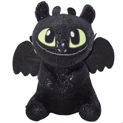 Jucarie din plus, Dragonul Toothless, Furia Noptii, 22CM foto