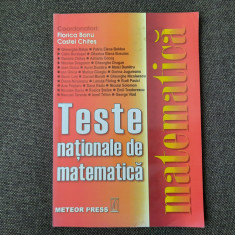 Teste nationale de matematica Costel Chites (coord.), Florica Banu (Coord.)