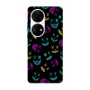Husa compatibila cu Huawei P50 Pro model Neon mask pattern, Silicon, TPU, Viceversa, Transparent, Carcasa