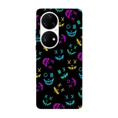 Husa compatibila cu Huawei Nova 8i model Neon mask pattern, Silicon, TPU, Viceversa