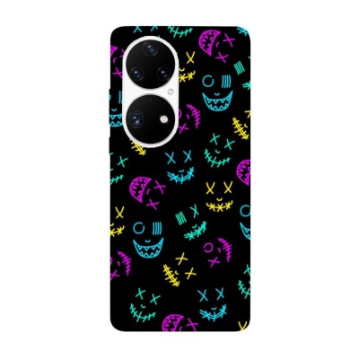 Husa compatibila cu Huawei Nova 8i model Neon mask pattern, Silicon, TPU, Viceversa foto
