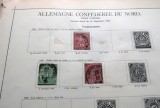 Lot 3 timbre vechi Confederația Germană de Nord (Norddeutscher Postbezirk), 1868, Groschen și Kreuzer -A42