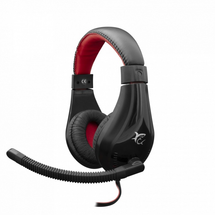 Casti Gaming White Shark SERVAL, Micorfon, Sunet clar, Ergonomic, Compatibil PS4, Negru/Rosu