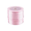 Snur satinat pentru tehnica kumihimo, 27 m, diametru 1 mm, Roz deschis, Crisalida