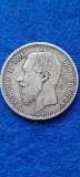 BELGIA 1 FRANC 1867 , argint LEOPOLD II