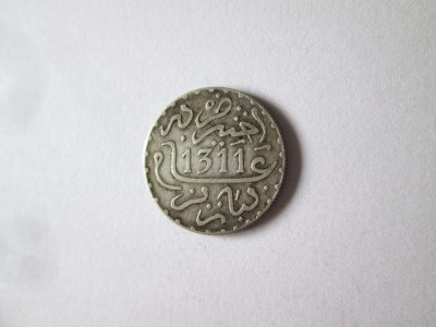 Maroc 1 Dirham 1311(1893) monedă argint monetăria Paris foto