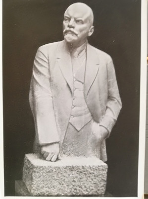 Statuie LENIN - Carte postala propaganda, perioada comunista, uniunea sovietica foto