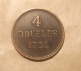 GUERNSEY 4 DOUBLES 1902