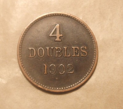 GUERNSEY 4 DOUBLES 1902 foto