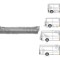 Prag MERCEDES SPRINTER, 07.2006-06.2018, VW CRAFTER (2E), 12.2005-04.2017, fata, partea dreapta, otel galvanizat; sub usa fata