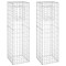 Stalpi tip cos gabion, 2 buc., 40x40x140 cm, fier