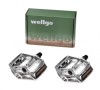 Set 2 pedale Wellgo din aluminiu pentru bicicleta, filet 9/16, culoare argintiu Cod:AWR0082S