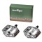 Set 2 pedale Wellgo din aluminiu pentru bicicleta, filet 9/16, culoare argintiu Cod:AWR0082S