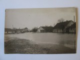 Rară! Carte postala foto Zadareni(Arad):Inundatiile din 1932