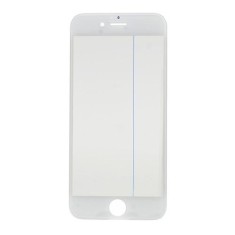 Geam Sticla iPhone 6s Cu Rama si Adeziv Sticker Alb