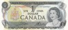 Bancnota Canada 1 Dolar 1973 - P82c UNC ( vezi descriere )