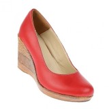Cumpara ieftin Oferta marimea 36, 37 - Pantofi dama, casual, din piele naturala rosie cu platforma de 7 cm LP3550RED
