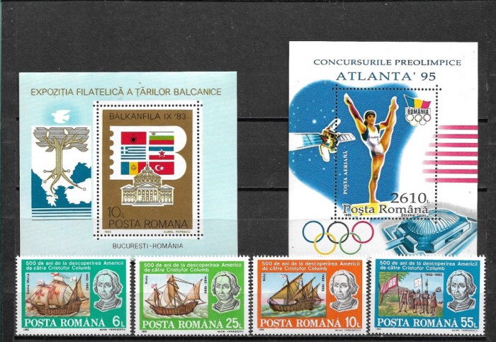 C5694 - lot timbre nestampilate Romania