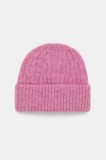 American Vintage căciulă din amestec de l&acirc;nă Bonnet culoarea bej, din tesatura uni, EAST22A