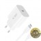 Incarcator Retea Cu Cablu USB-C Tech-Protect NC20W 20W 3A 1 x USB-C Alb