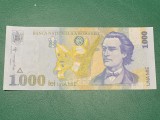 Bancnota 1000 lei 1998 filigran mic seria 002B2320499 UNC