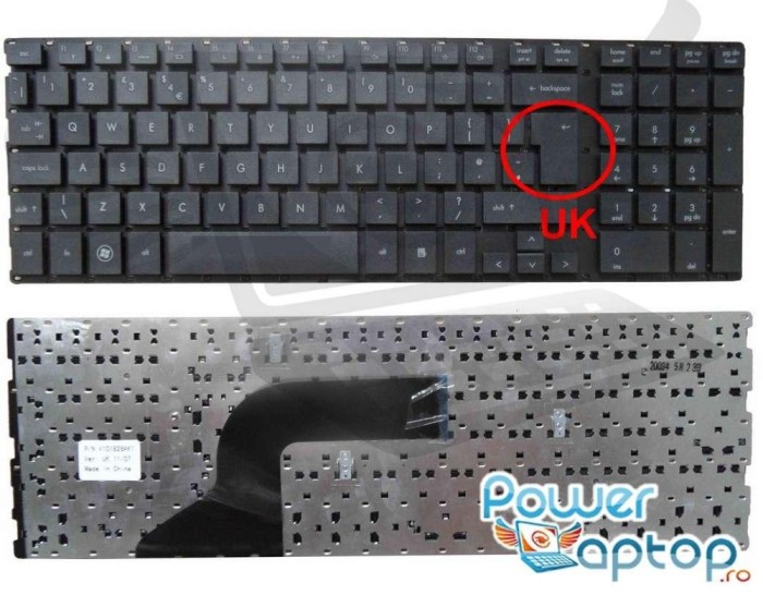 Tastatura HP ProBook 4515s CT layout UK fara rama enter mare, ProBook 4515S layout UK fara rama enter mare