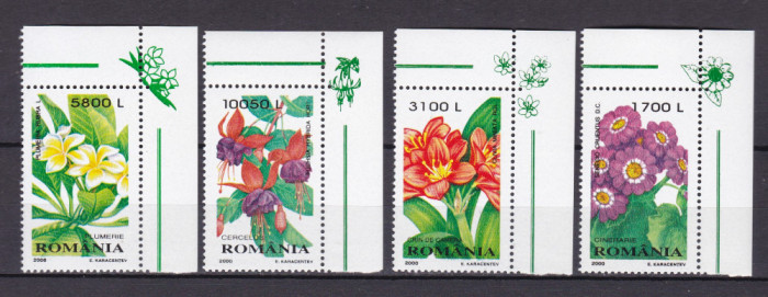 ROMANIA 2000 LP 1510 PLANTE DE APARTAMENT SERIE MNH