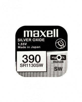 Baterie ceas Maxell SR1130SW V390 SR54 1.55V oxid de argint 1buc foto