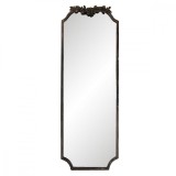 Cumpara ieftin Oglinda de perete cu rama din fier negru antichizat 50 cm x 4 cm x 142 cm