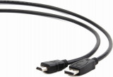 CABLU video GEMBIRD, adaptor DisplayPort (T) la HDMI (T), 1.8m, negru,