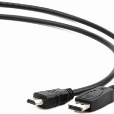 CABLU video GEMBIRD, adaptor DisplayPort (T) la HDMI (T), 1.8m, negru,