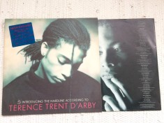 terence trent d&amp;#039;arby Introducing The hardline according to album 1987 disc vinyl lp muzica pop rock soul funk jazz cu insert CBS records VG+ foto