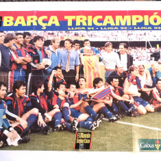 Poster fotbal - echipa FC BARCELONA (campioana`91/`92/`93)