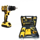 Bormasina GermanMeister 36V, 5Ah, 2 acumulatori, 30 accesorii