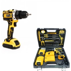 Bormasina GermanMeister 36V, 5Ah, 2 acumulatori, 30 accesorii