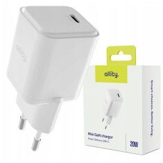 Incarcator Retea Allity ATC-01-20WC GaN PD QC 1x USB-C 20W Alb